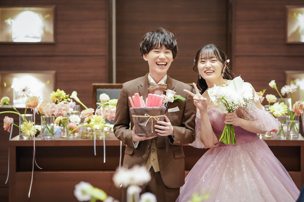 ふたりがかわいい❤ポップな結婚式