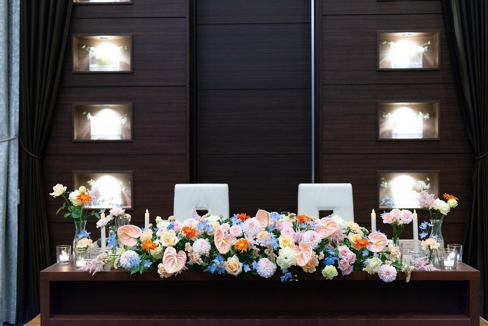 結婚式のメインテーブル装花の基本