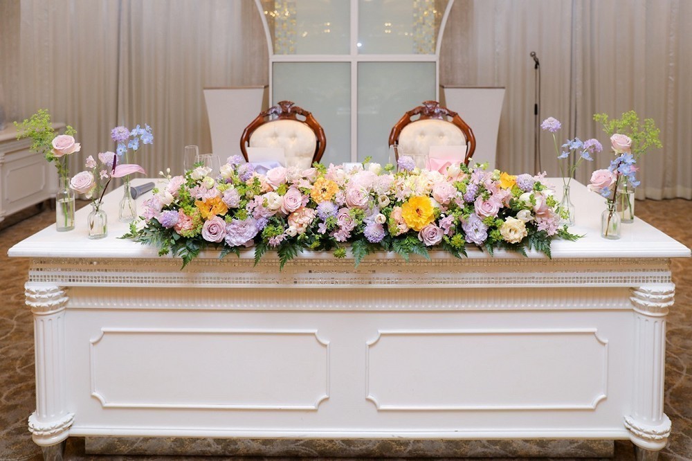 結婚式のメインテーブル装花の基本