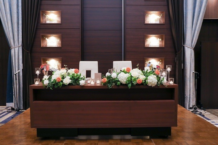 結婚式のメインテーブル装花の基本