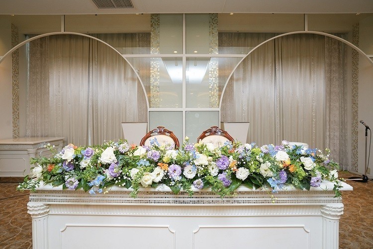 結婚式のメインテーブル装花の基本