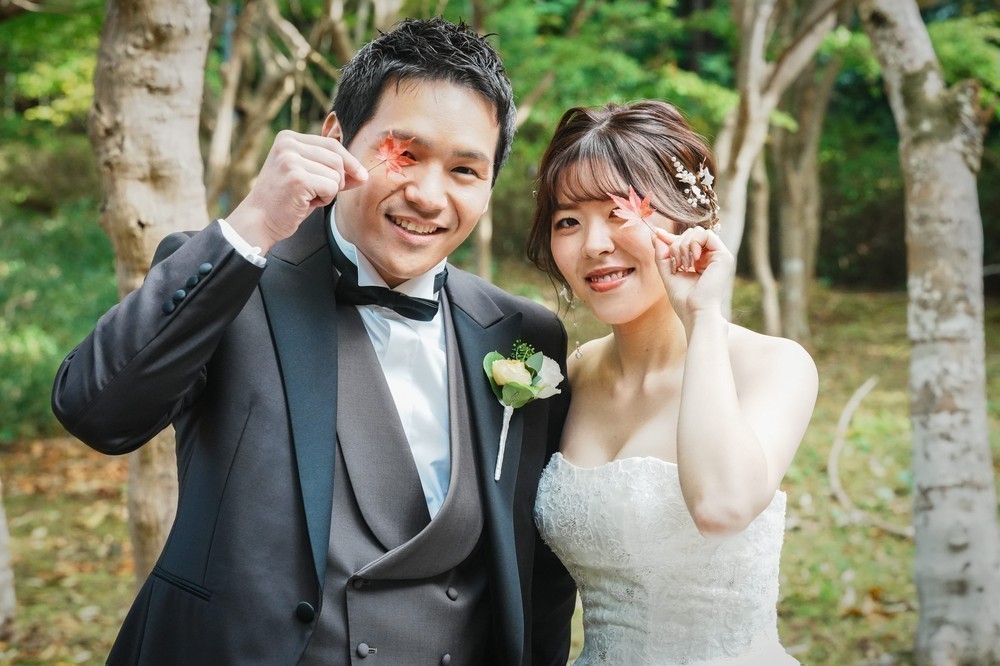 静岡県立美術館での前撮り撮影