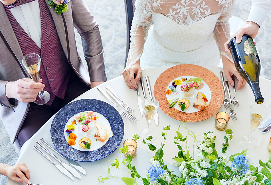 シェフが厳選した食材で彩るこだわりの婚礼料理